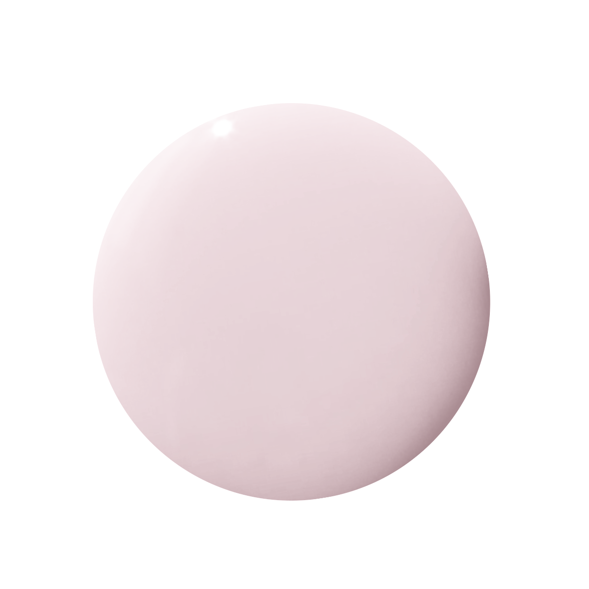 Swatch of Gelato gel polish in a soft, sweet baby pink shade for an easy at home manicure or quick dry mani.