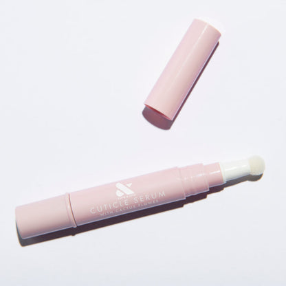 Cuticle Serum Duo pen with applicator brush for hydrating cuticles and maintaining healthy nails at home manicure care