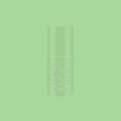 Aced It - Gel nail polish bottle in cool pastel green for easy, long-lasting gel mani at home or salon