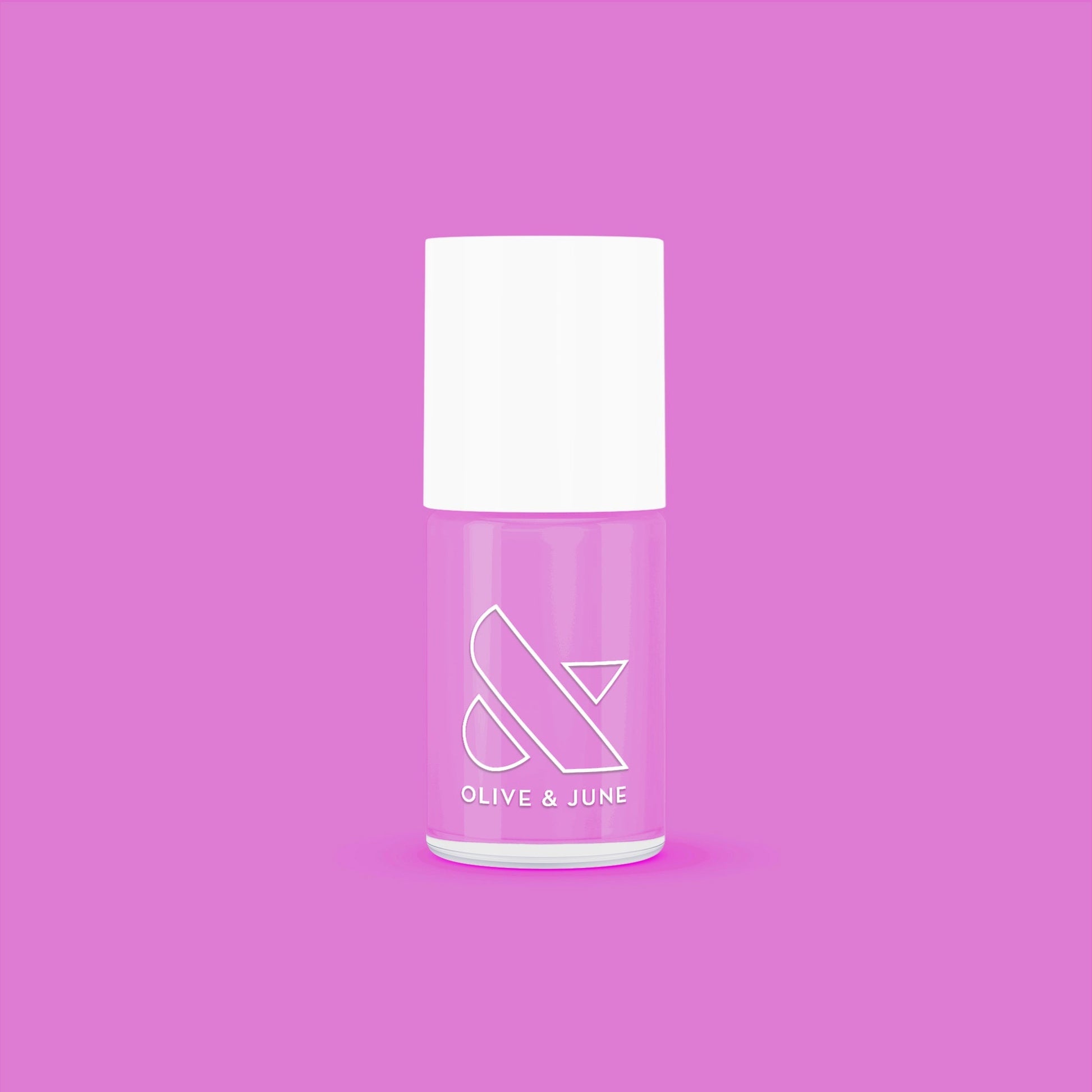Bottle of Jam, Please nail polish in glowing soft magenta shade for vibrant, long-lasting manicure by Olive and June