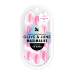 Golden Palm Pink - Press On | Medium | Oval