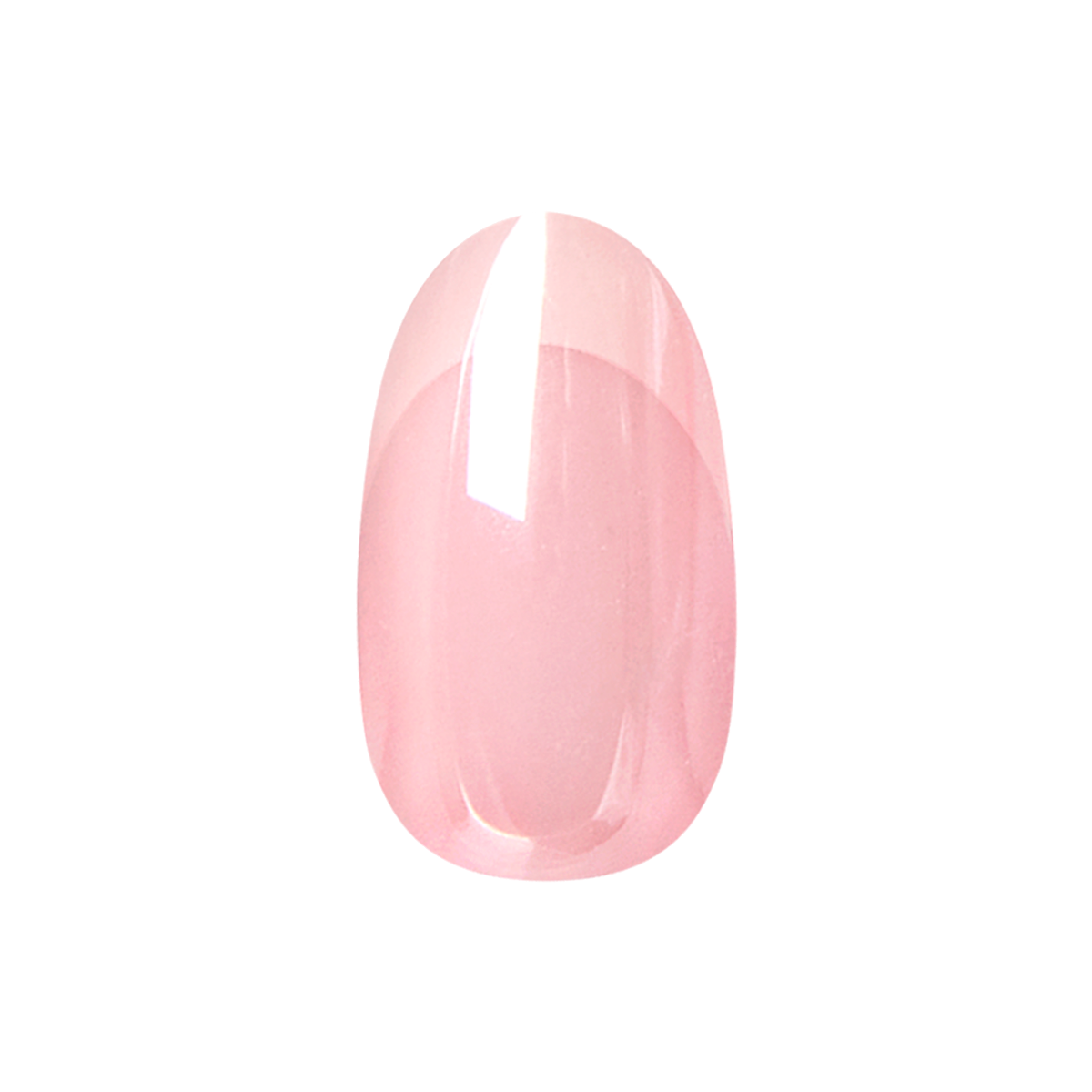 Pink on Pink Chrome French - Press-On | Medium | Oval